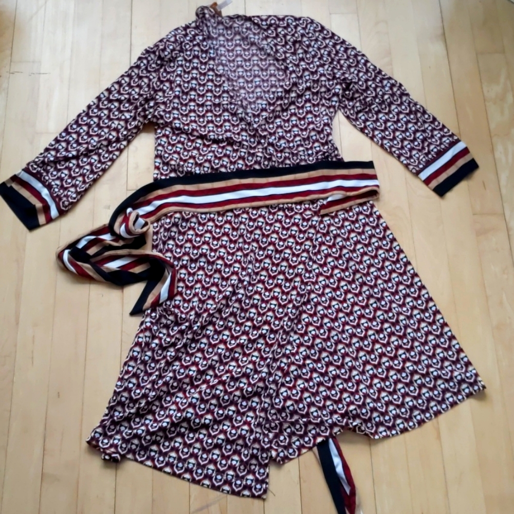 Laundry midi wrap dress